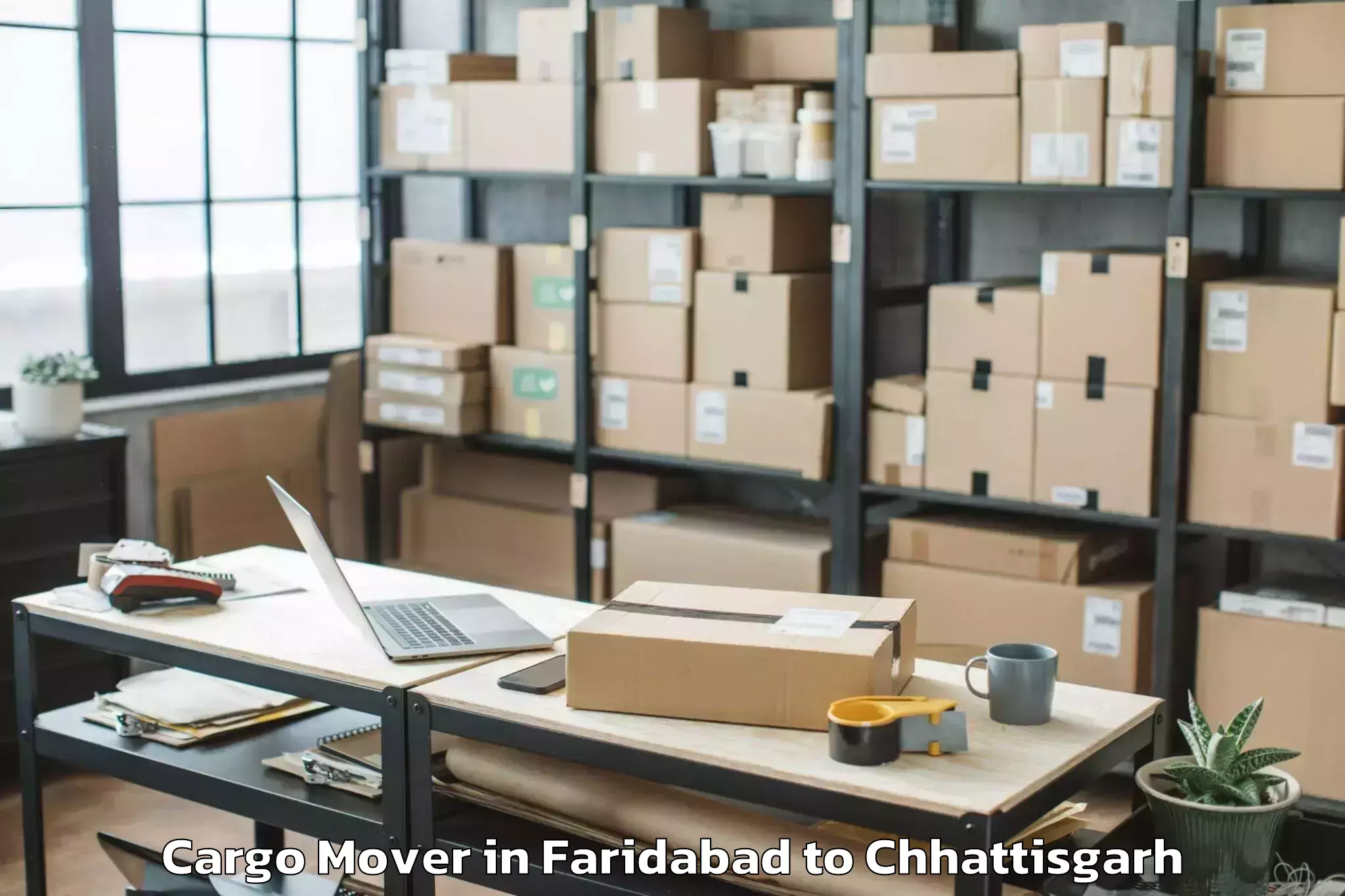 Faridabad to Chhattisgarh Cargo Mover